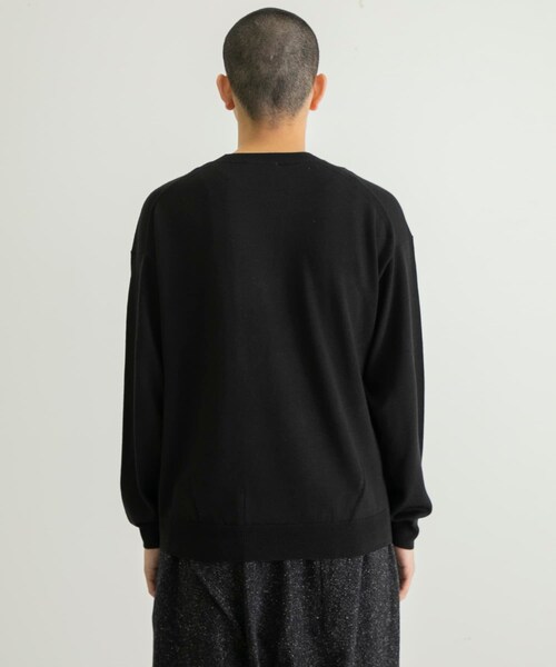 URBAN RESEARCH（アーバンリサーチ）の「coupronde　イタリアンウールシルクカシミアニット（ニット/セーター・メンズ・BROWN/O RED/ECRU/BLACK・46/48）」の13枚目の写真