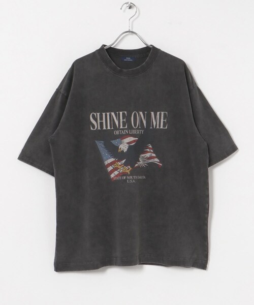 ITEMS URBANRESEARCH（アイテムズ アーバンリサーチ）の「パウダー加工 天竺半袖Tシャツ（Tシャツ/カットソー・メンズ・American/Lettered/Embroidery・M/L）」の4枚目の写真