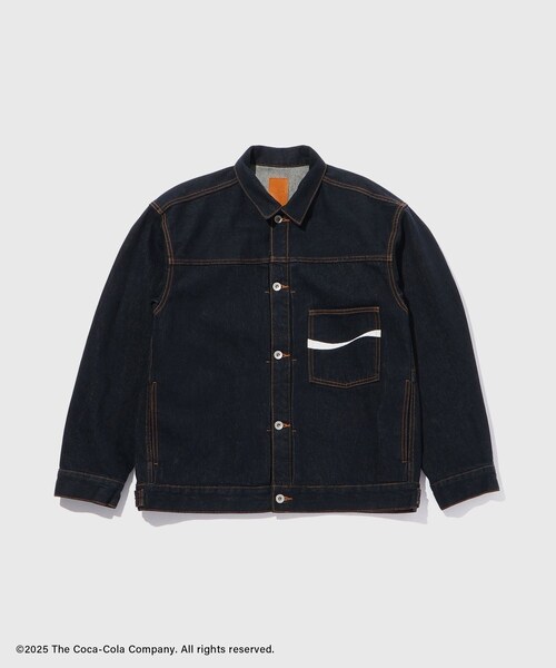 ADAM ET ROPE'（アダムエロペ）の「【Coca-Cola】デニムジャケット / ADAM ET ROPE' JEANS -PERS-（デニムジャケット・メンズ・ネイビー・L/M/S）」の14枚目の写真