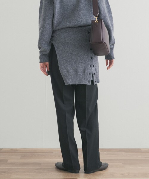 URBAN RESEARCH DOORS(アーバンリサーチドアーズ)の「『UR TECH』ウラキモウストレートイージーパンツ(その他パンツ・レディース・GREIGE/BLACK・S/M)」の19枚目の写真