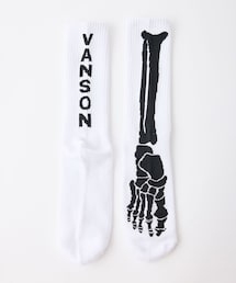 ADAM ET ROPE'（アダムエロペ）の「【VANSON】BONE SOCKS（ソックス/靴下・メンズ）」