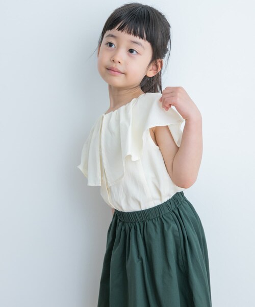 URBAN RESEARCH DOORS(アーバンリサーチドアーズ)の「2WAYフリルブラウス(KIDS)(その他トップス・キッズ・LAVENDER/IVORY・105/120/135)」の5枚目の写真