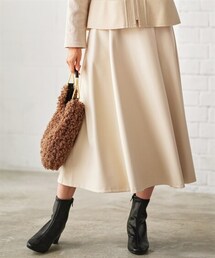 nissen | フェイクレザーフレアスカート【OtonaSMILE】(スカート)