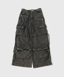 【FACCIES/ファッチーズ】MULTI-POCKET DENIM CARGO