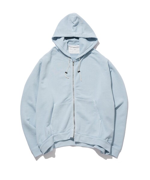 ADAM ET ROPE'（アダムエロペ）の「【CAMIEL FORTGENS/カミエル フォートヘンス】 ZIP HOODIE SWEAT OLD DYE（パーカー・メンズ・サックス・S）」の2枚目の写真