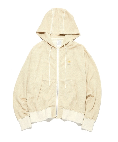 ADAM ET ROPE'(アダムエロペ)の「【FACCIES / ファッチーズ】TWINKLE SWEAT PK(パーカー・メンズ・グレー/ベージュ・2)」の2枚目の写真