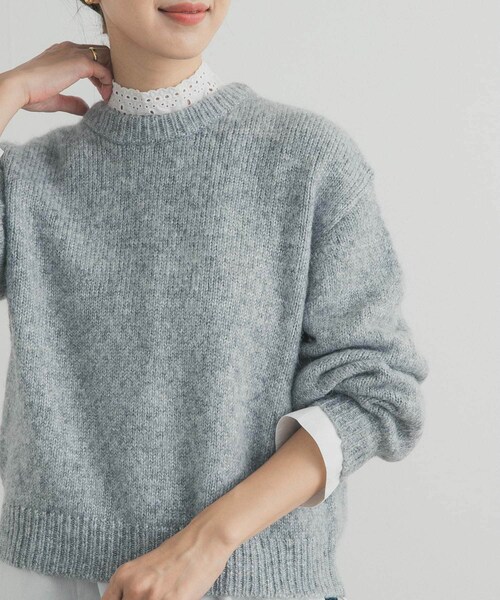 URBAN RESEARCH DOORS（アーバンリサーチドアーズ）の「ラメニットプルオーバー（ニット/セーター・レディース・BEIGE/GRAY/BLUE・Free）」の12枚目の写真