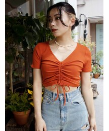 EVRIS | ドロストショートTEE(Tシャツ/カットソー)