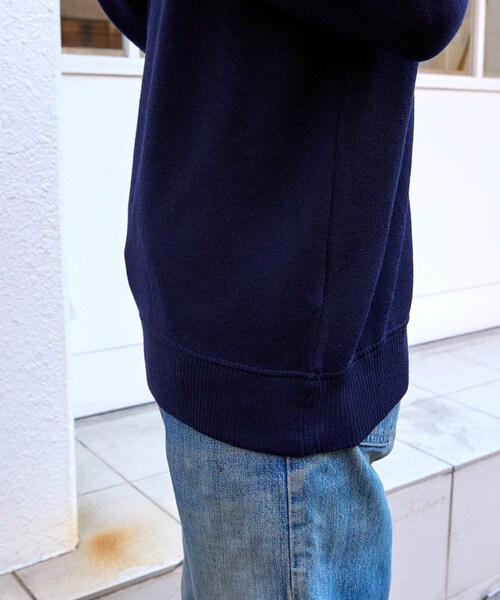 ADAM ET ROPE'（アダムエロペ）の「【GALLIA/ガッリア】Knit hoodie（パーカー・メンズ・グレー/ネイビー・50/52）」の21枚目の写真