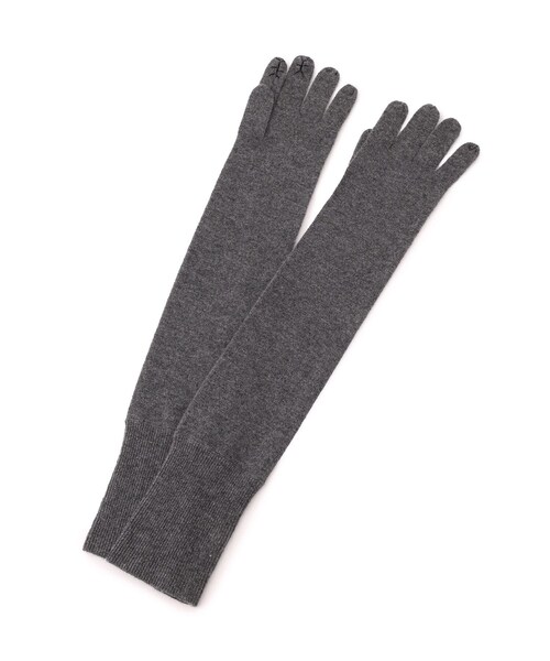 ADAM ET ROPE'(アダムエロペ)の「【J'aDoRe・一部店舗限定】【y YO(イーヨ)】grace long gloves / グローブ(手袋・レディース・グレー/キャメル/レッド・F)」の1枚目の写真