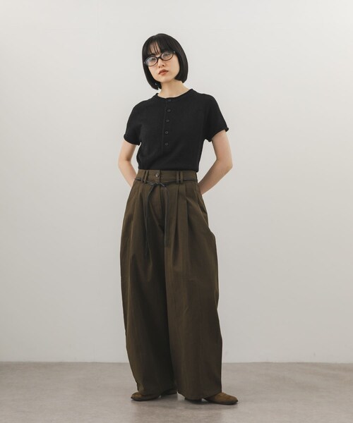 KBF（ケイビーエフ）の「ベルトSETオーバルパンツ（その他パンツ・レディース・NAVY/BROWN/BEIGE・36/38）」の8枚目の写真