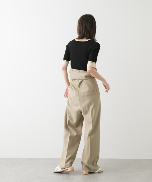 SENSE OF PLACE by URBAN RESEARCH(センスオブプレイスバイアーバンリサーチ)の「テーラードジャンプスーツ(サロペット/オーバーオール・レディース・BLACK/BEIGE・S/M)」の17枚目の写真