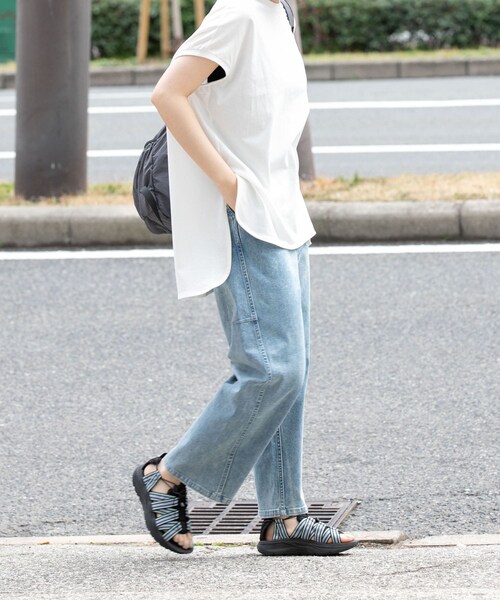 EKAL（エカル）の「『吸水速乾/イージーケア』coolmax カーブラインデニムパンツ（デニムパンツ・レディース・O.W/USED・S/M）」の19枚目の写真