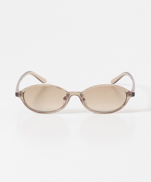 KBF（ケイビーエフ）の「オーバルフレームサングラス（メガネ・レディース・BROWN/D.BROWN・One）」の3枚目の写真