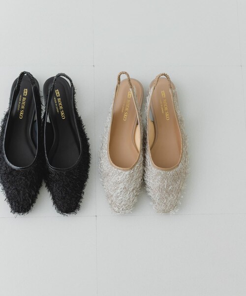 RODE SKO（ロデスコ）の「『MADE IN JAPAN』ヘアリーバックストラップミュール（その他シューズ・レディース・BLACK/BEIGE・36/37/38）」の9枚目の写真