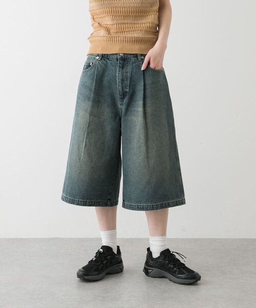 SENSE OF PLACE by URBAN RESEARCH（センスオブプレイスバイアーバンリサーチ）の「ニーレングスデニム（デニムパンツ・レディース・D.INDIGO/L.INDIGO・S/M）」の16枚目の写真