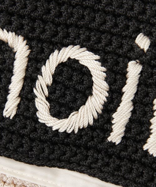 URBAN RESEARCH DOORS（アーバンリサーチドアーズ）の「バイカラー編みロゴクラッチ∴（クラッチバッグ・レディース・NOIR/MARIN・one）」の10枚目の写真