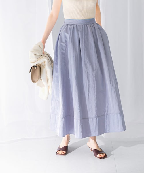 URBAN RESEARCH ROSSO（アーバンリサーチロッソ）の「スリットギャザースカート（スカート・レディース・lime/white/blue・FREE）」の3枚目の写真