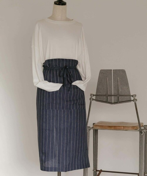 URBAN RESEARCH DOORS（アーバンリサーチドアーズ）の「DOORS LIVING PRODUCTS　ギャルソンエプロン（キッチンツール・メンズ・NVY×WHT/BEIGE/OFF×BLK・one）」の9枚目の写真