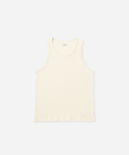 Saturdays NYC(サタデーズ ニューヨークシティ )の「Venice Rib Tank(タンクトップ・レディース・ブラック/チャコール/キナリ・L/M/S/XL)」の2枚目の写真