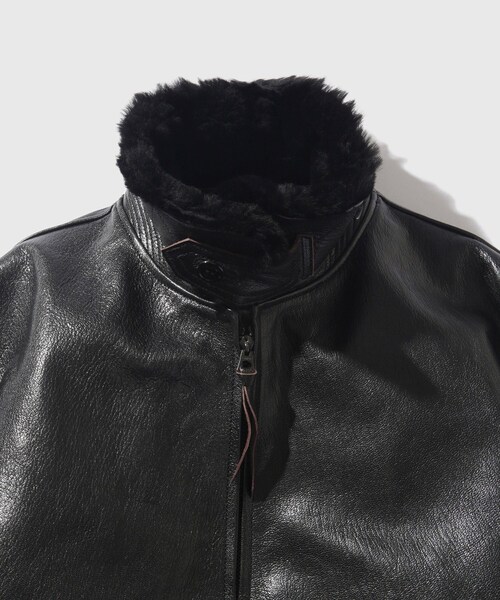 ADAM ET ROPE'(アダムエロペ)の「【BUZZ RICSONS WILLIAM GIBSON COLLECTION】BLACK G-1(ライダースジャケット・メンズ・ブラック・40/42/44)」の10枚目の写真