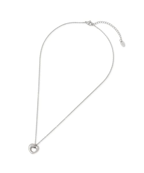 ROPE' PICNIC(ロペピクニック)の「ステンレスハートモチーフトップショートネックレス(ネックレス・レディース・ゴールド/シルバー・F)」の1枚目の写真