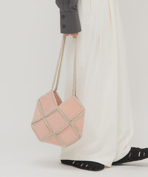 KBF（ケイビーエフ）の「パッチワークBAG（ショルダーバッグ・レディース・PINK/BROWN・One）」の15枚目の写真