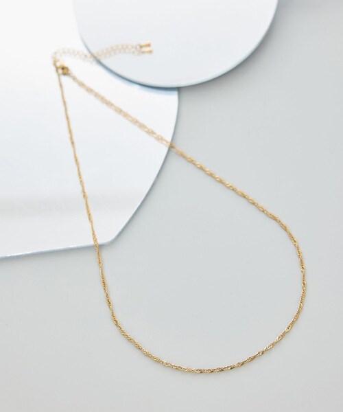 ROPE' PICNIC(ロペピクニック)の「ステンレスツイストチェーンショートネックレス(ネックレス・レディース・ゴールド/シルバー・F)」の12枚目の写真