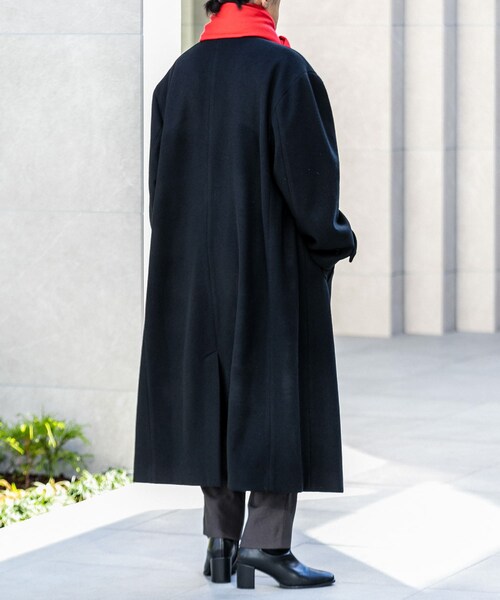 SENSE OF PLACE by URBAN RESEARCH(センスオブプレイスバイアーバンリサーチ)の「『わたべ×SOP』ダブルロングコート(チェスターコート・メンズ・GRAY/BLACK・M/L)」の13枚目の写真