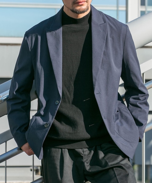 URBAN RESEARCH ROSSO（アーバンリサーチロッソ）の「『セットアップ対応』MARUI ORIMONO　3H DryFabricストレッチジャケット（テーラードジャケット・メンズ・NAVY/BLACK・M/L/XL）」の2枚目の写真