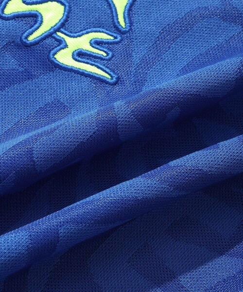 ADAM ET ROPE'（アダムエロペ）の「【YESEYESEE/イエスアイシー】Y.E.S Jacquard Football tee（ポロシャツ・メンズ・ブラック/ブルー・L/M）」の17枚目の写真