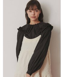 merry jenny | フリルカラーパフスリーブブラウス(シャツ/ブラウス)