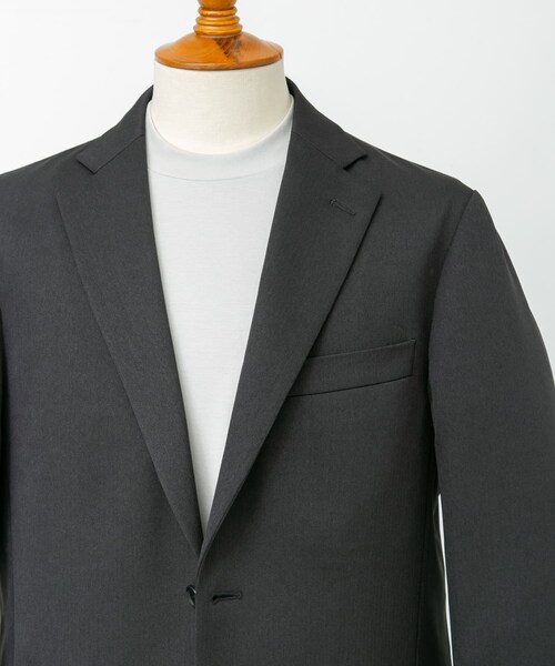 URBAN RESEARCH DOORS（アーバンリサーチドアーズ）の「LIFE STYLE TAILOR　レトロヘリンボンストレッチジャケット（テーラードジャケット・メンズ・BLACK/GRAY・S/M/L/XL）」の17枚目の写真