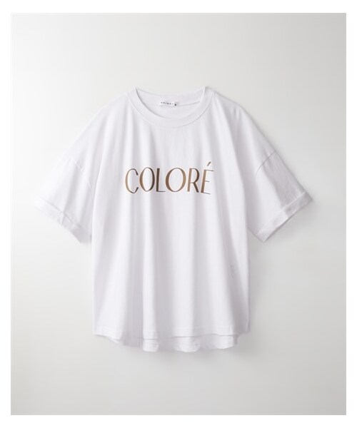 nissen（ニッセン）の「【Be praised】袖ロールアップTシャツ（Tシャツ/カットソー・レディース・チャコール(Paris)/ブルー(COLORE)/オフホワイト(COLORE)/黒(ETOILE)・M/L）」の9枚目の写真