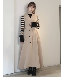 dazzlin | ダブルボタントレンチワンピース(ワンピース)