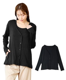 nissen | 水陸両用カーディガン風リブ素材ラッシュガード(ラッシュガード)