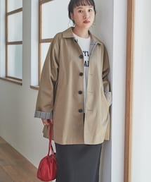 URBAN RESEARCH DOORS | リバーシブルステンカラーコート(ステンカラーコート)