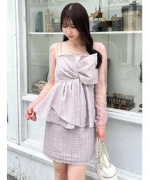 dazzlin | モチーフチュールシアートップス(Tシャツ/カットソー)