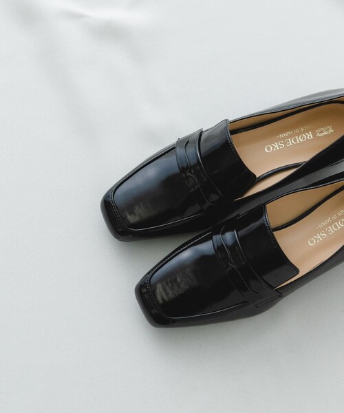 RODE SKO（ロデスコ）の「『MADE IN JAPAN』3cmヒールローファー（ローファー・レディース・BLACK/LIGHT GRAY・36/37/38）」の17枚目の写真