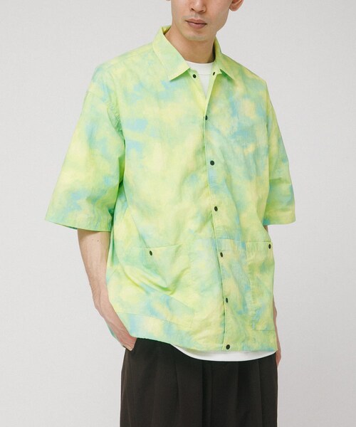 EKAL(エカル)の「『UR TECH』ナイロンタッサーショートスリーブシャツ(シャツ/ブラウス・メンズ・レイクサンリーフ/イエロー/ネイビー/グラファイト/レイクブルー・M/L)」の17枚目の写真