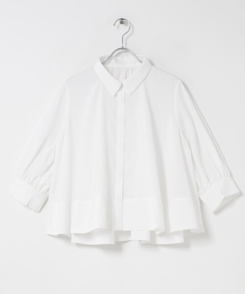 URBAN RESEARCH ROSSO（アーバンリサーチロッソ）の「ウォッシャブルブライトローンシャツブラウス（シャツ/ブラウス・レディース・OFF WHITE/BLACK/SAX・Free）」の10枚目の写真