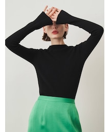 ELENDEEK | HIGHT NECK RIB BELL S KT(ニット/セーター)