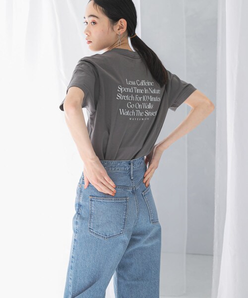 URBAN RESEARCH ROSSO（アーバンリサーチロッソ）の「WAVEUNION　SELF CARE IDEA T-SHIRTS（Tシャツ/カットソー・レディース・GRAY/WHITE/BEIGE・1）」の8枚目の写真