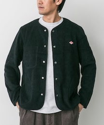 URBAN RESEARCH DOORS | DANTON　FLEECE COLLARLESS JACKET(ノーカラージャケット)