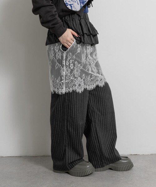 THE GOODLAND MARKET（ザグッドランドマーケット）の「old honey　49°C pants（その他パンツ・レディース・02black/01D.gray・FREE）」の18枚目の写真