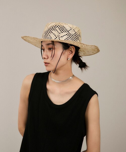 ADAM ET ROPE'（アダムエロペ）の「【chisaki】WONDER FULL LIFE × chisaki Natural grass（ハット・レディース・キナリ・F）」の16枚目の写真