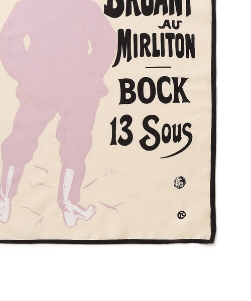 ROPE'（ロペ）の「ロートレックシルクスカーフ/Lサイズ（バンダナ/スカーフ・レディース・キナリ/ピンク/ライトグレー・F）」の15枚目の写真