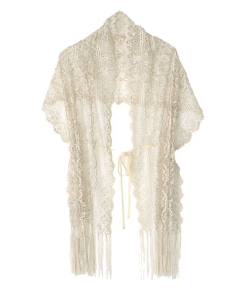 URBAN RESEARCH ROSSO（アーバンリサーチロッソ）の「レースストール（ストール/ショール・レディース・BLK/BEG・FREE）」の2枚目の写真