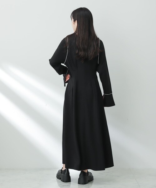 SENSE OF PLACE by URBAN RESEARCH（センスオブプレイスバイアーバンリサーチ）の「ウエストタックカットワンピース（ワンピース・レディース・BROWN/GREIGE/BLACK・one）」の12枚目の写真