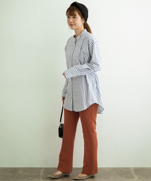 URBAN RESEARCH Sonny Label（アーバンリサーチサニーレーベル）の「センタープレスフレアパンツ（その他パンツ・レディース・オレンジ/オフ/ブラック・36/38）」の19枚目の写真